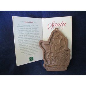 1992 Longaberger Pottery Santa Claus Cookie Mold Made in USA Gently Used IOB